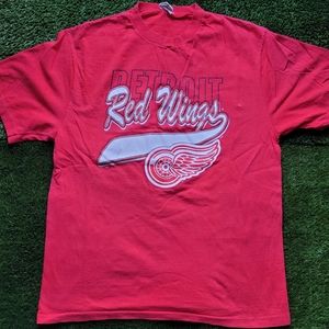 🏒Vintage Detroit Rings Wings Tee Printed on Waves Blank🏒
